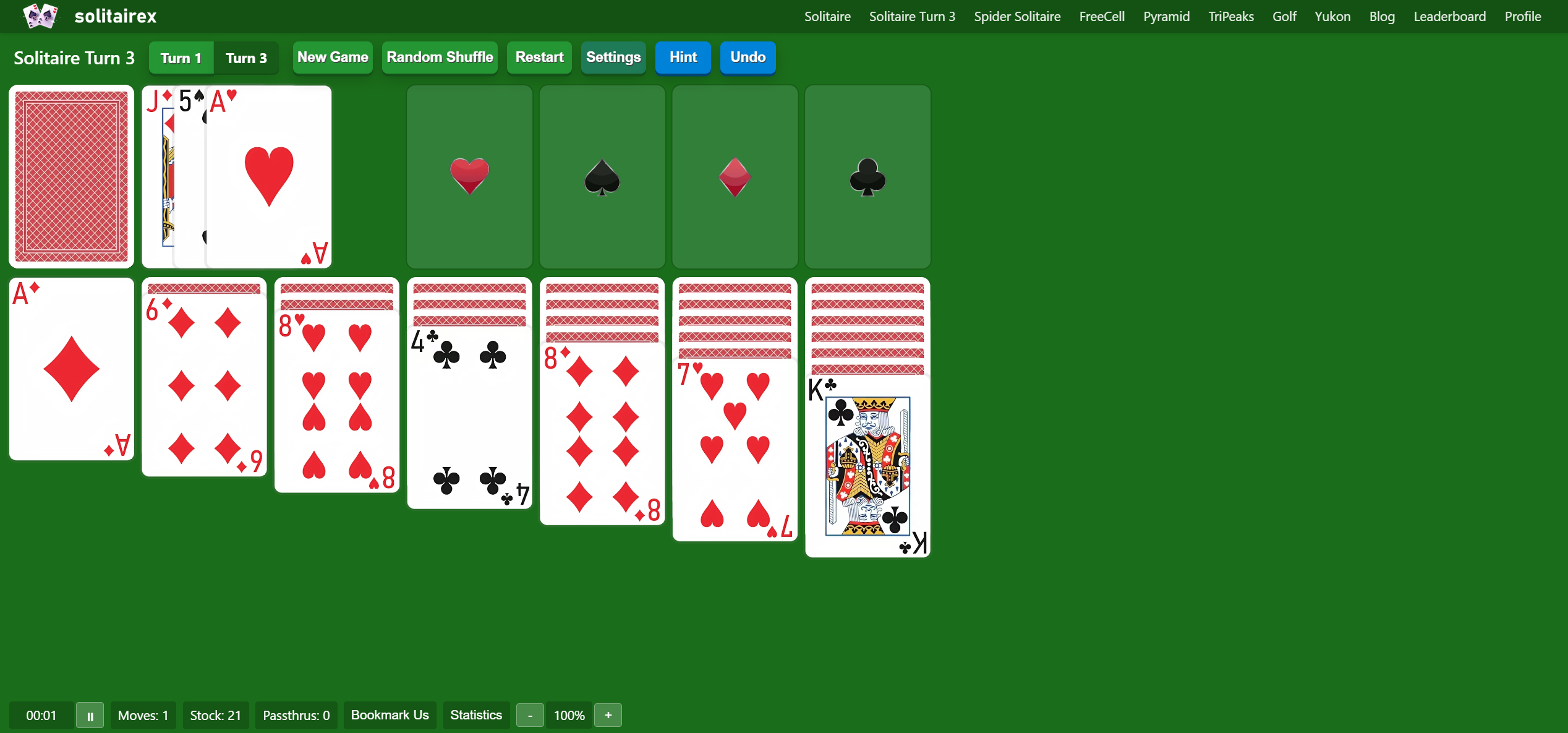 Solitaire Turn 3
