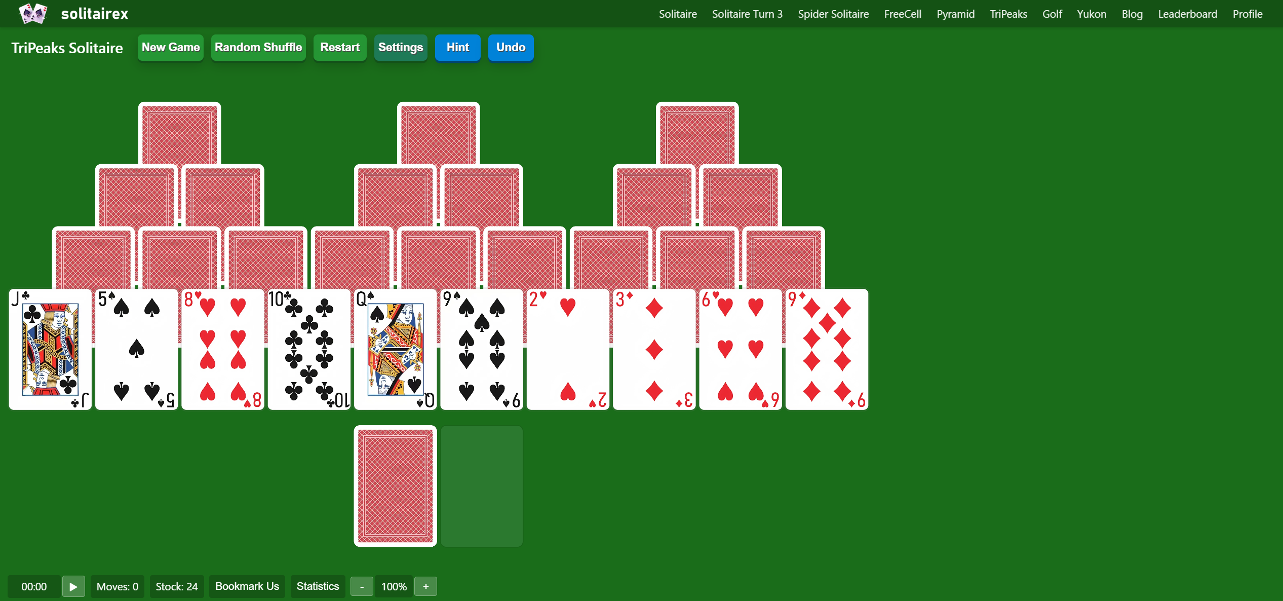 TriPeaks Solitaire